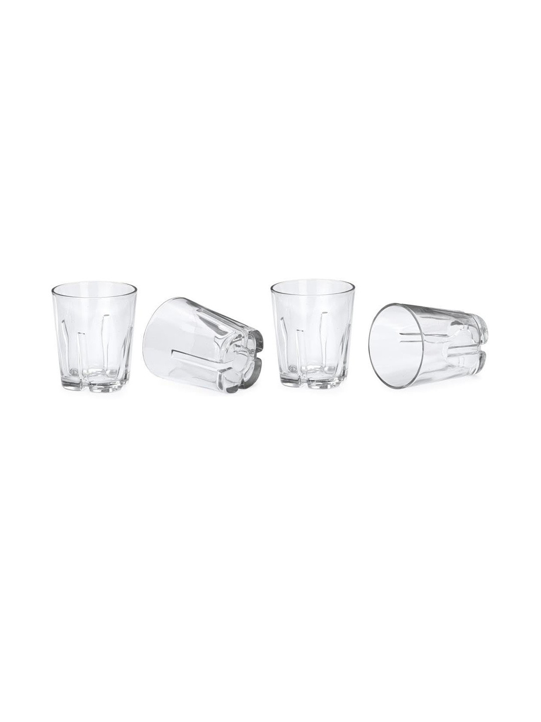 1ST TIME Transparent Set of 4 Dishwasher Safe Cocktail Bar Glass