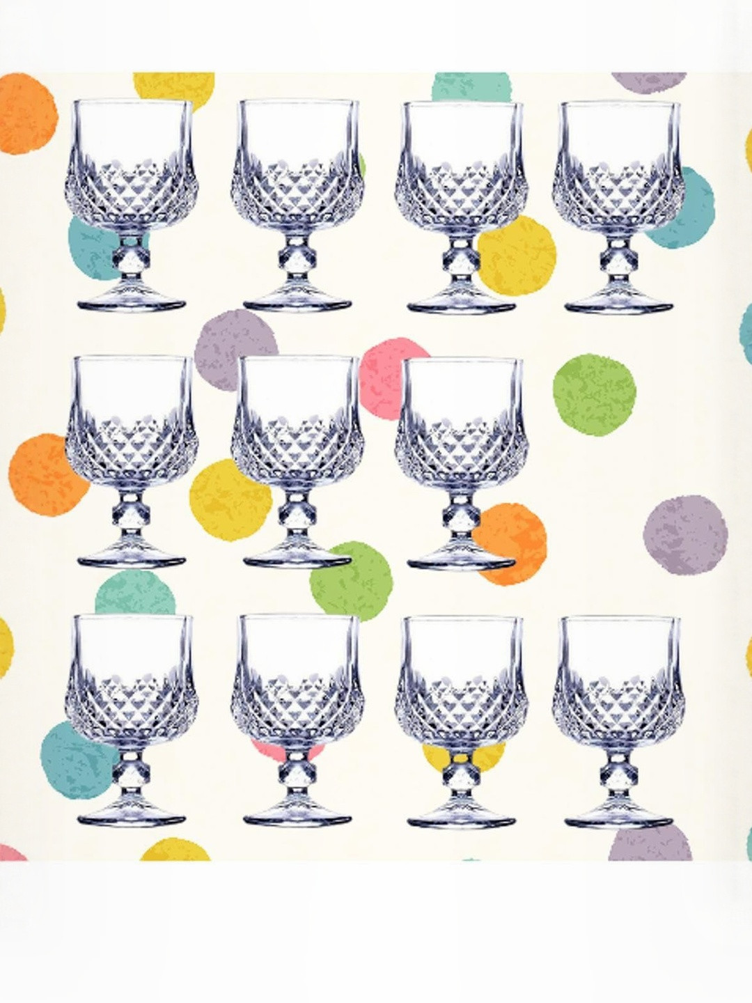 1ST TIME Transparent 11 Pieces Wine Bar Glasses - 150 Ml