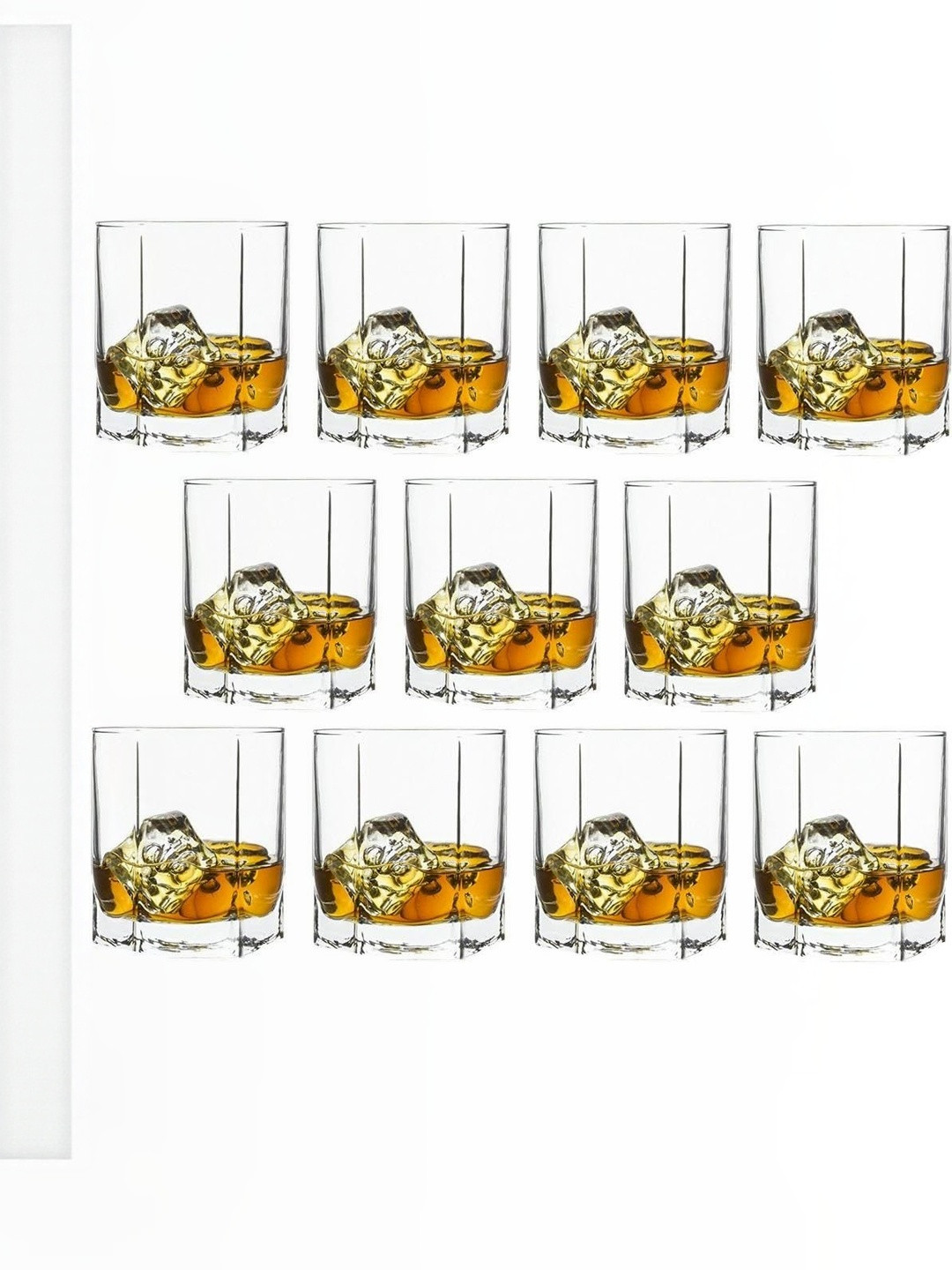 1ST TIME Transparent Set of 11 Dishwasher Safe Whisky Glass 150ml Each