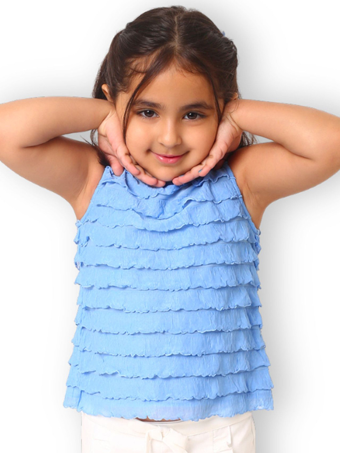 Babies of Wonder Girls Round Neck Sleeveless Top