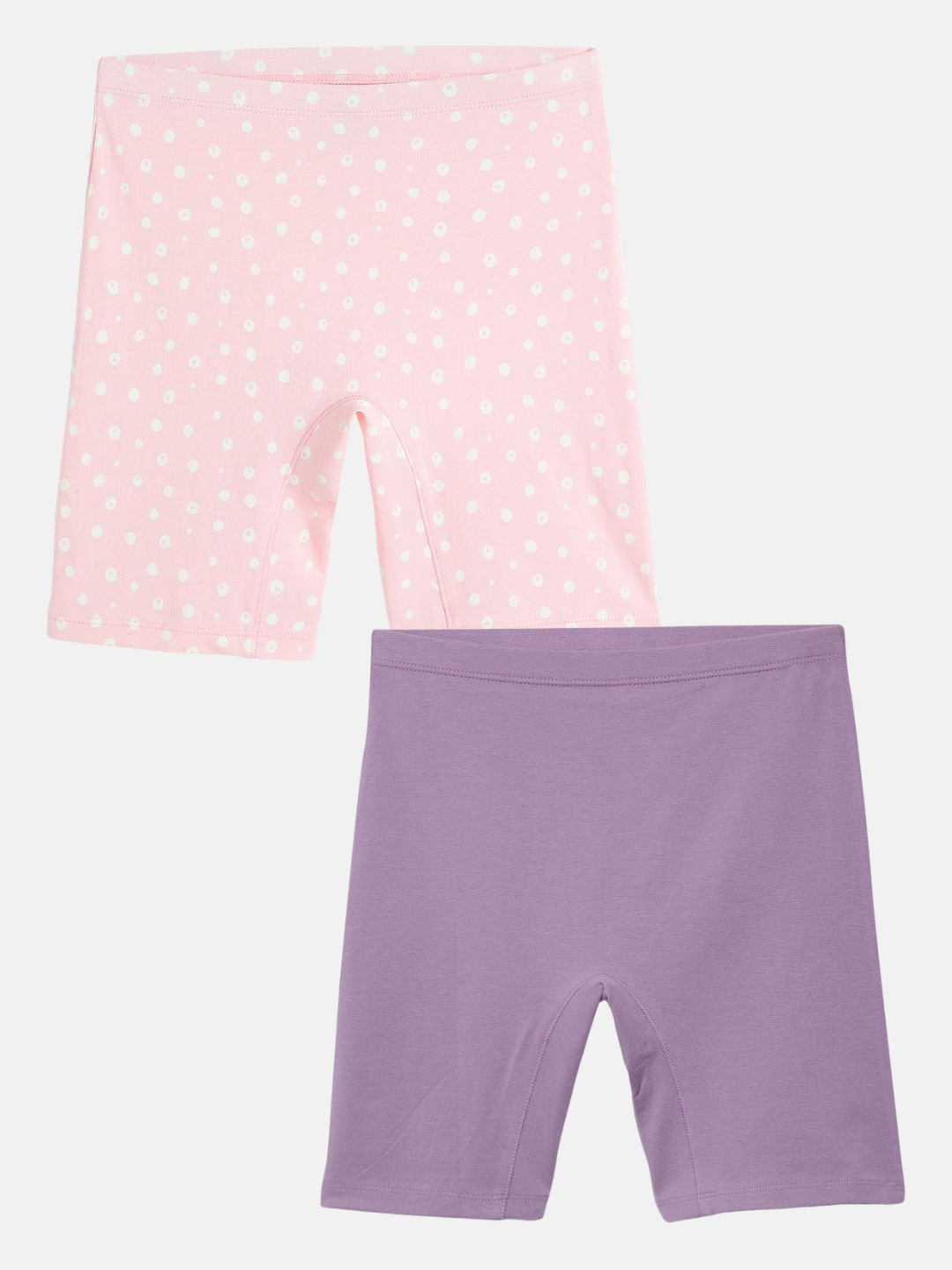 mackly Girls Pack Of 2 Printed Chino Inner Shorts