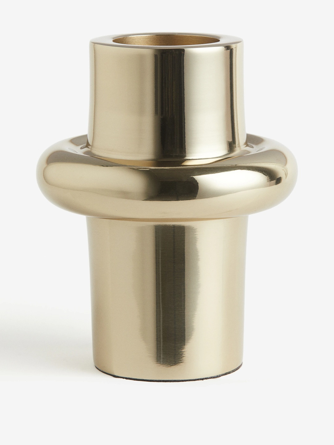H&M Beige Tall Metal Candlestick