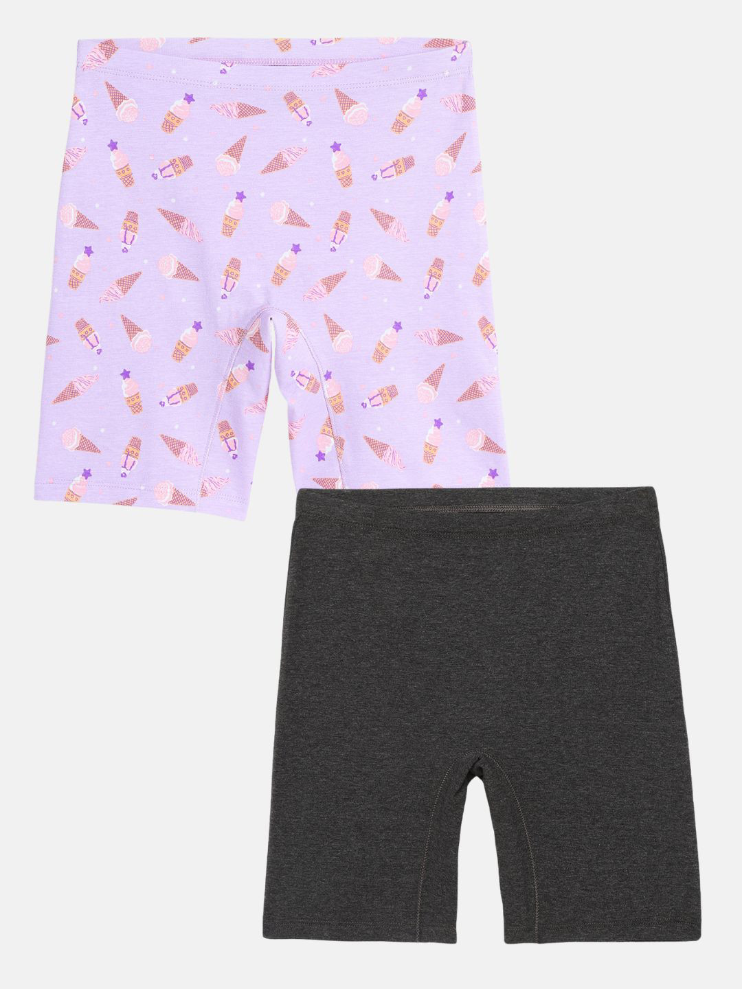 mackly Girls Pack Of 2  Mid-Rise Regular Fit Core Inner Shorts