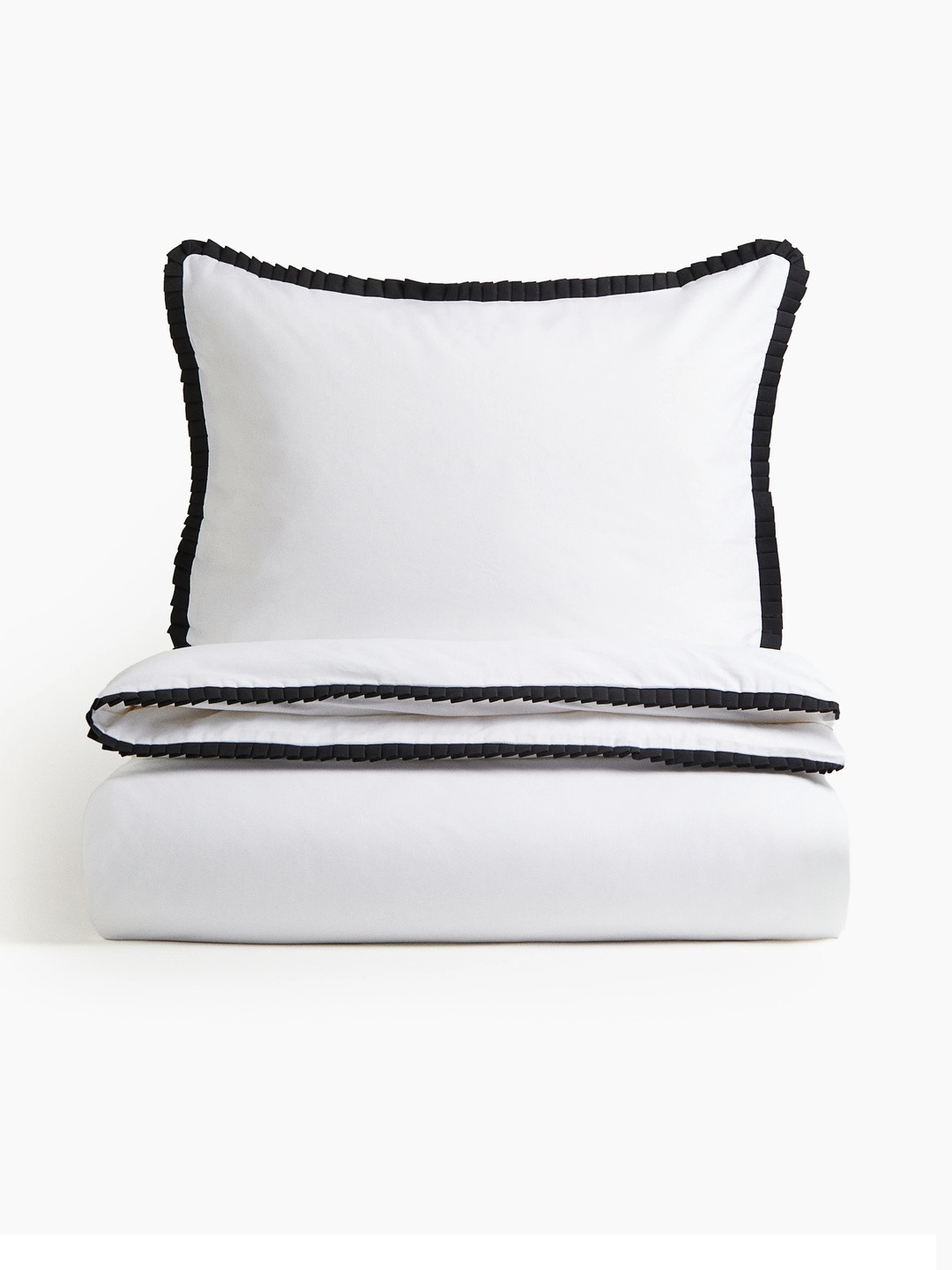 H&M Pleated Single Duvet Cover Set