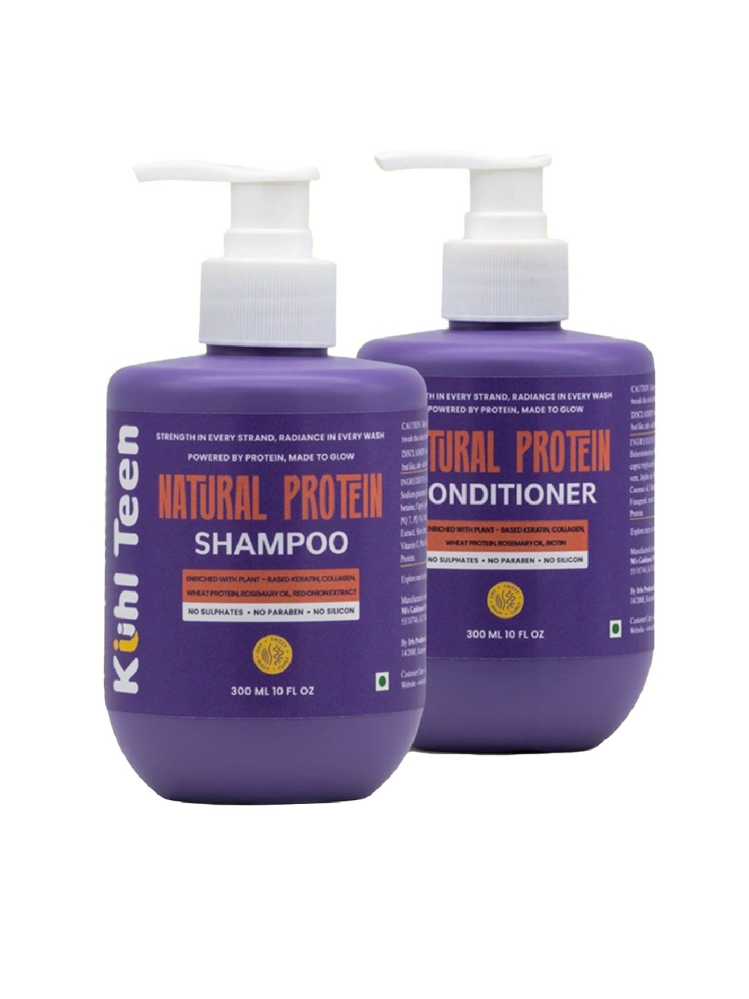 Kuhl Teen Set Of 2 Natural Protein Shampoo & Conditioner- 300 ml Each