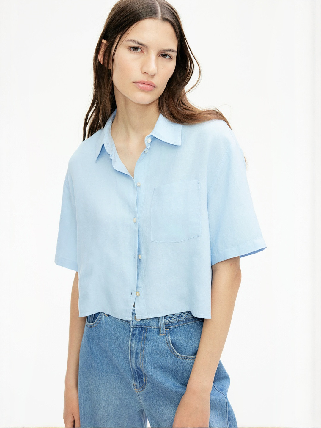 H&M Linen-Blend Shirt
