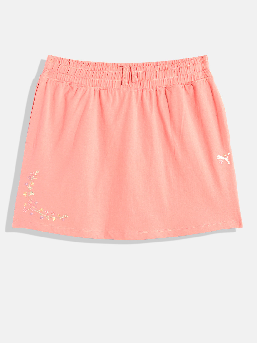 Puma Girls FLOWER FARM Youth Above-Knee Casual Pure Cotton Skirt