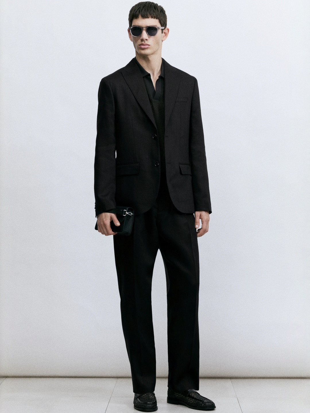 H&M Regular Fit Linen-Blend Jacket