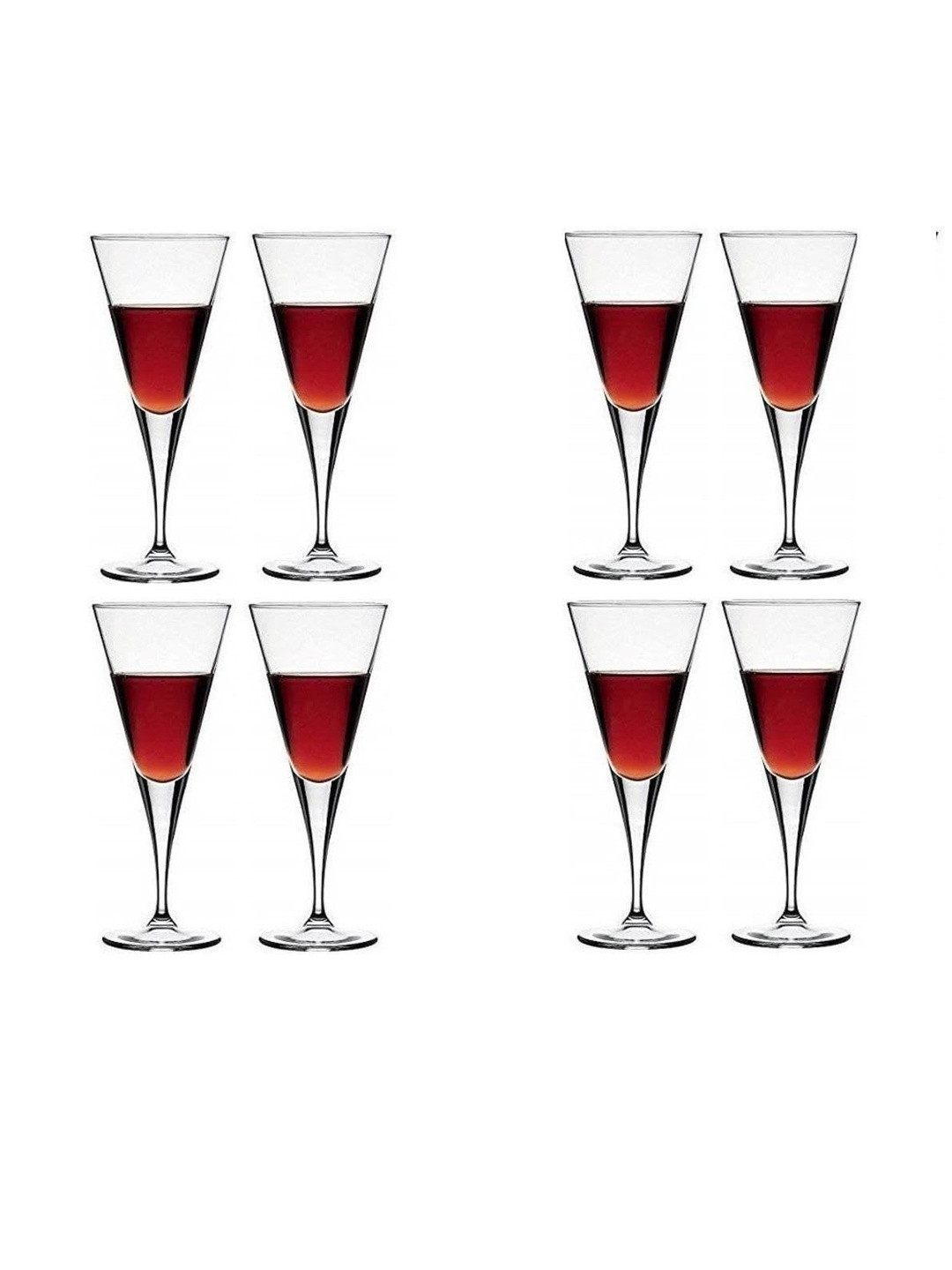 1ST TIME Transparent 8 Pcs Wine Bar Glasses