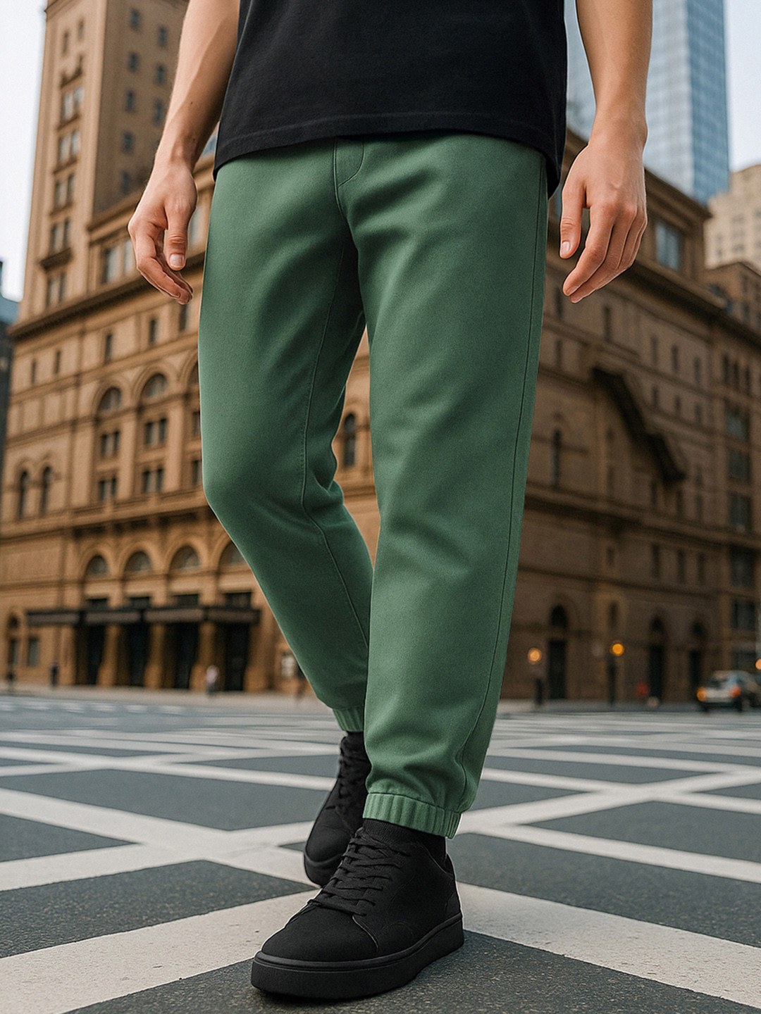 Bewakoof AIR Men Mid Rise Oversized Joggers