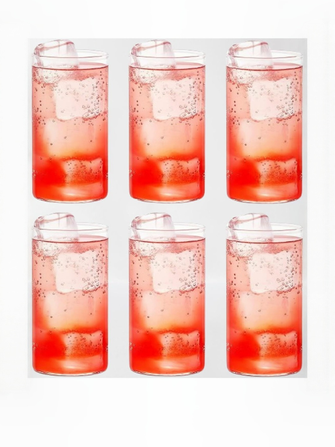 1ST TIME Transparent Set of 6 Dishwasher Safe Cocktail Glasses