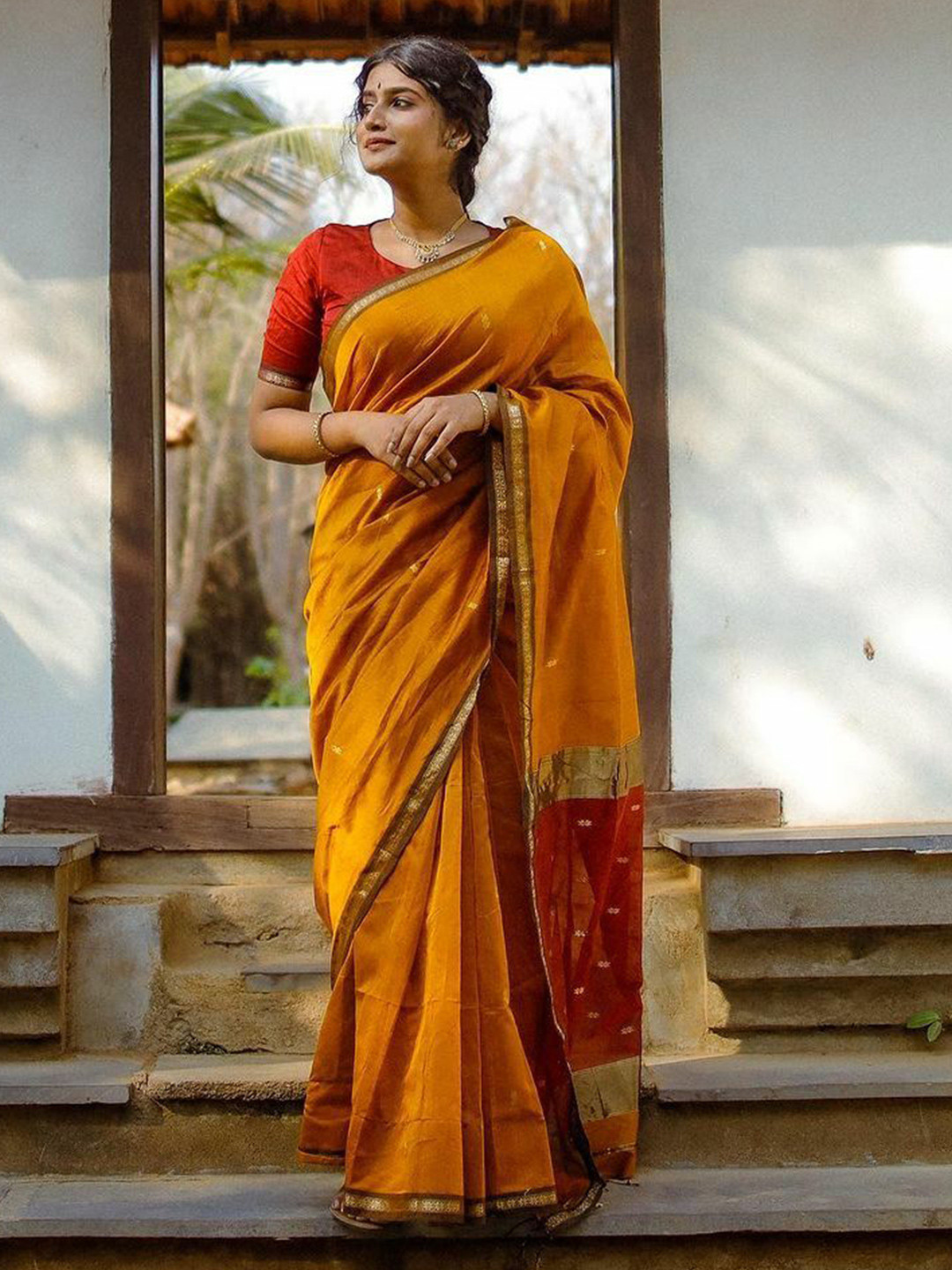 SWEETPEL Banarasi Saree