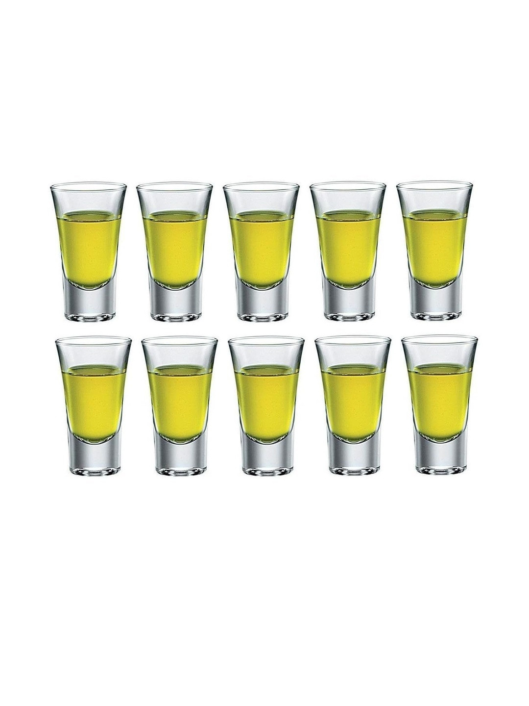 1ST TIME Transparent 10 Pieces Dishwasher Safe Shot Glasses