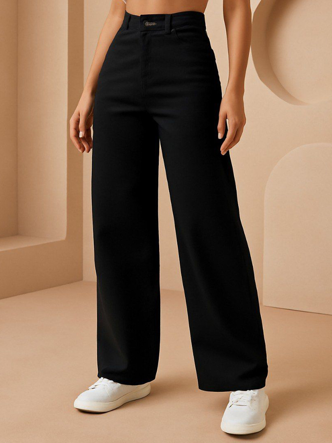 Flying Girls Streetwear Denim Collection Women Jean Wide Leg High-Rise Stretchable Jeans