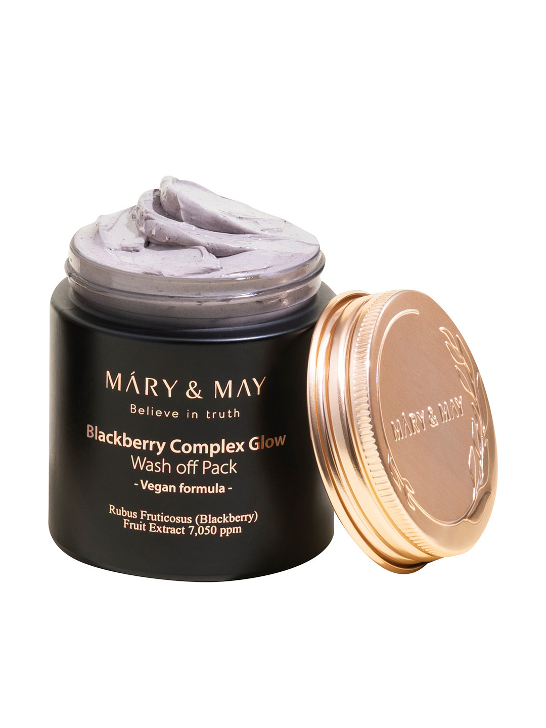 MARY & MAY Blackberry Complex Glow Wash Off Pack with Jojoba Seed Oil - 125 g