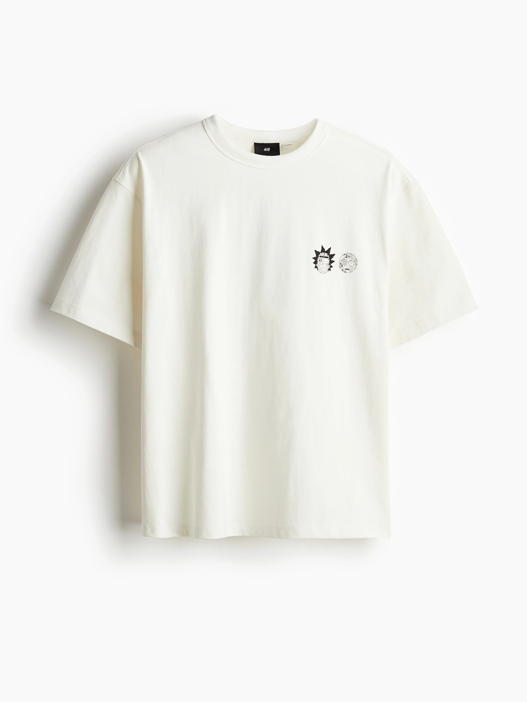 H&M Pure Cotton Loose Fit Printed T-shirt