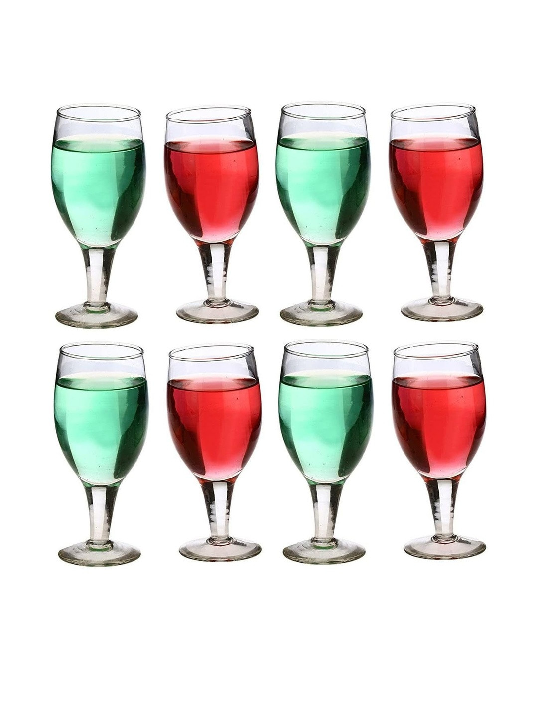 1ST TIME Transparent 8 Pcs Wine Bar Glasses