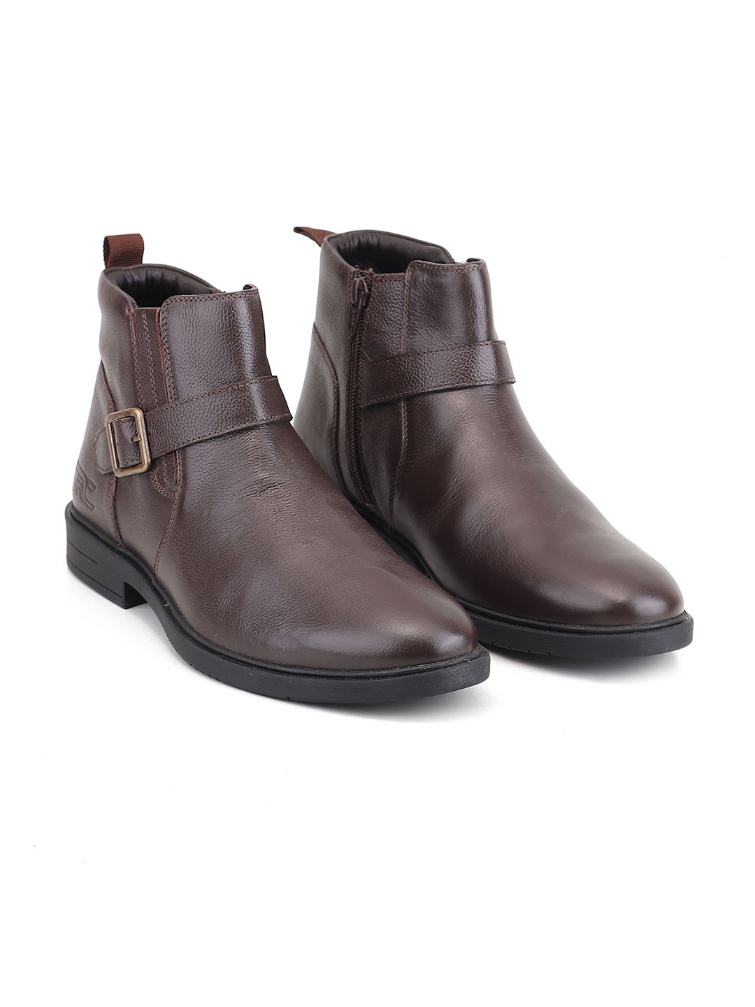 Red Chief Leather Block-Heeled Chelsea Boots