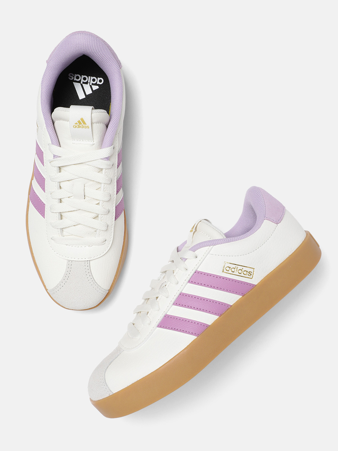 ADIDAS Women VL Court 3.0 Leather Sneakers