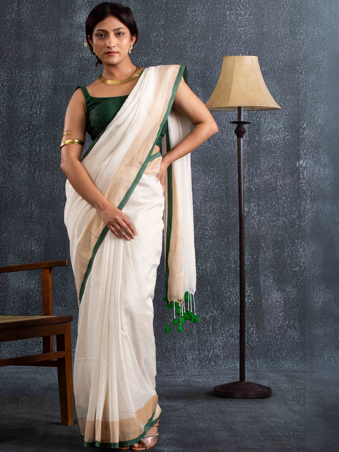 Magga Woven Design Pure Cotton Saree
