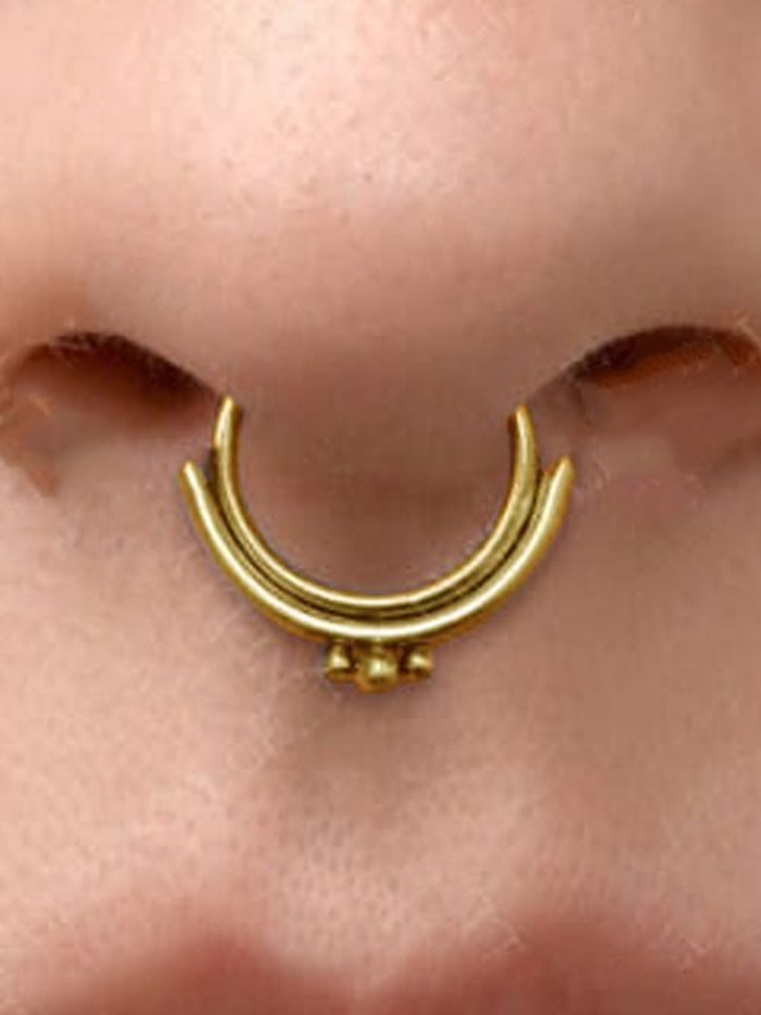 Sangria Women Brass Septum Nosepin