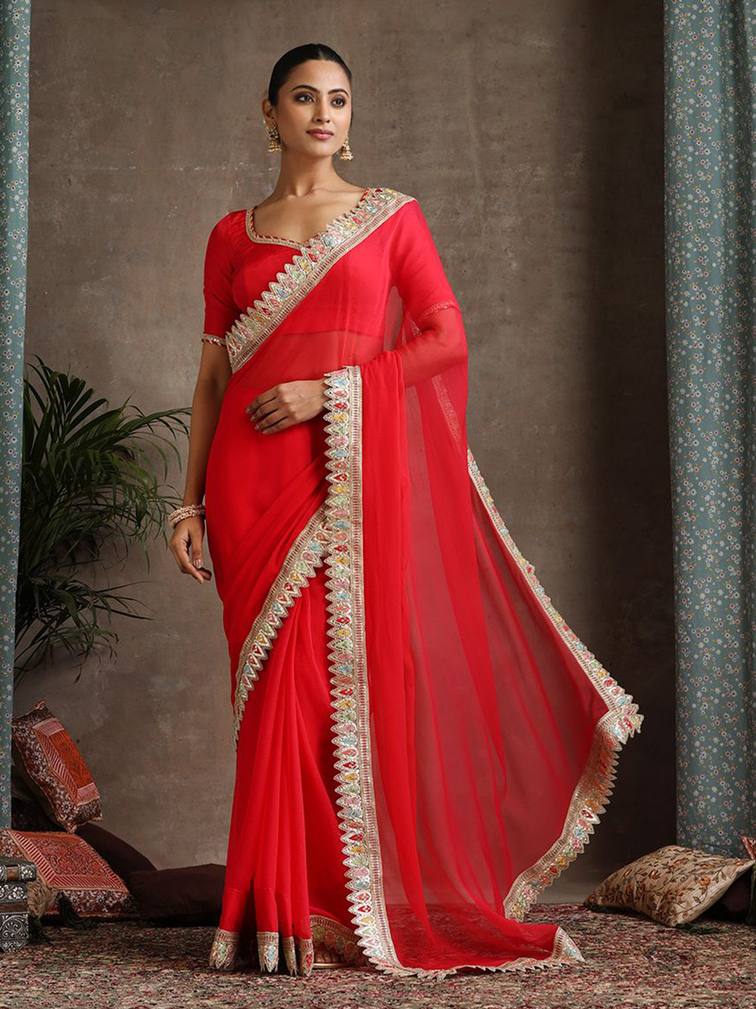 Khushal K Embellished Saree