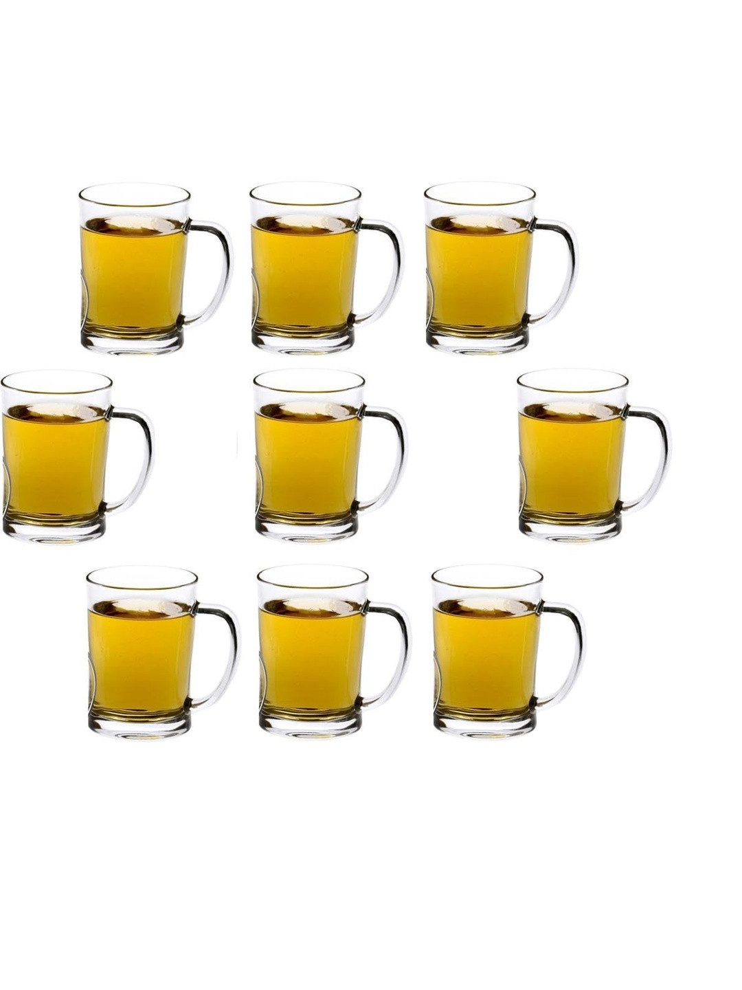 1ST TIME Transparent Set of 9 Dishwasher Safe Beer Glass 350ml