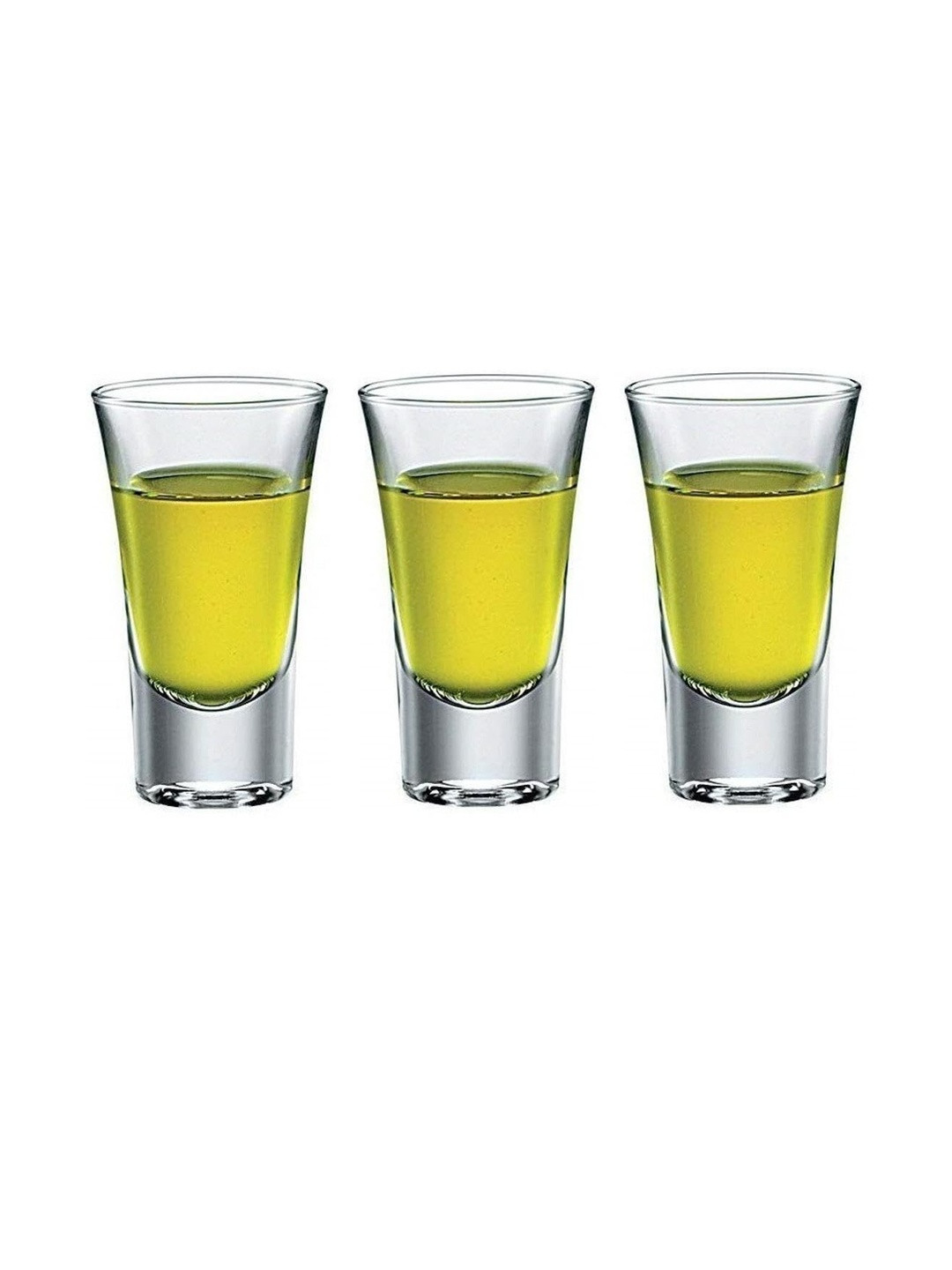 1ST TIME Transparent 3 Pieces Dishwasher Safe Shot Glass - 30 ml