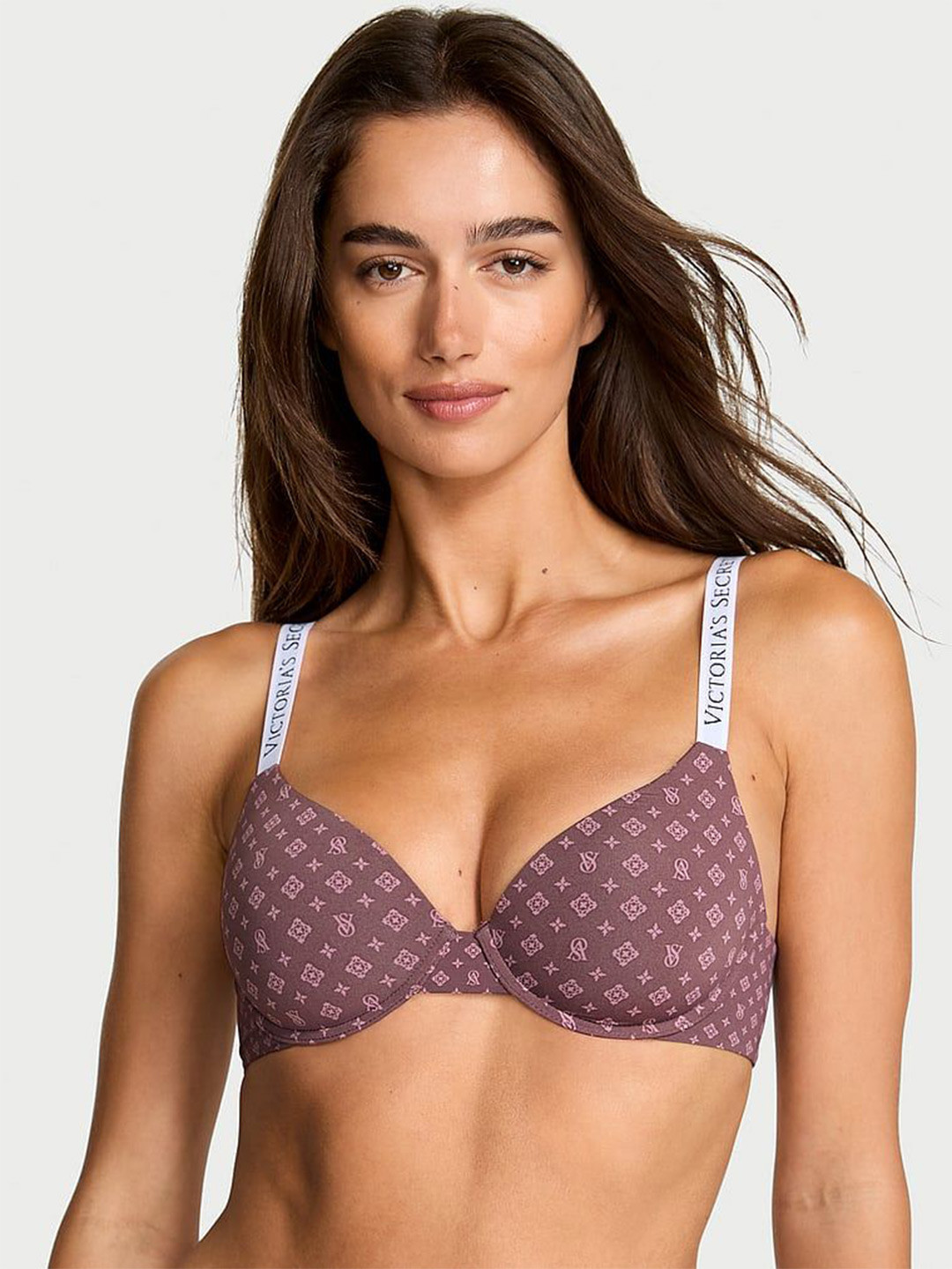 Victoria's Secret Women Geometric Medium Coverage Lightly Padded T-shirt Bra 112071747G03