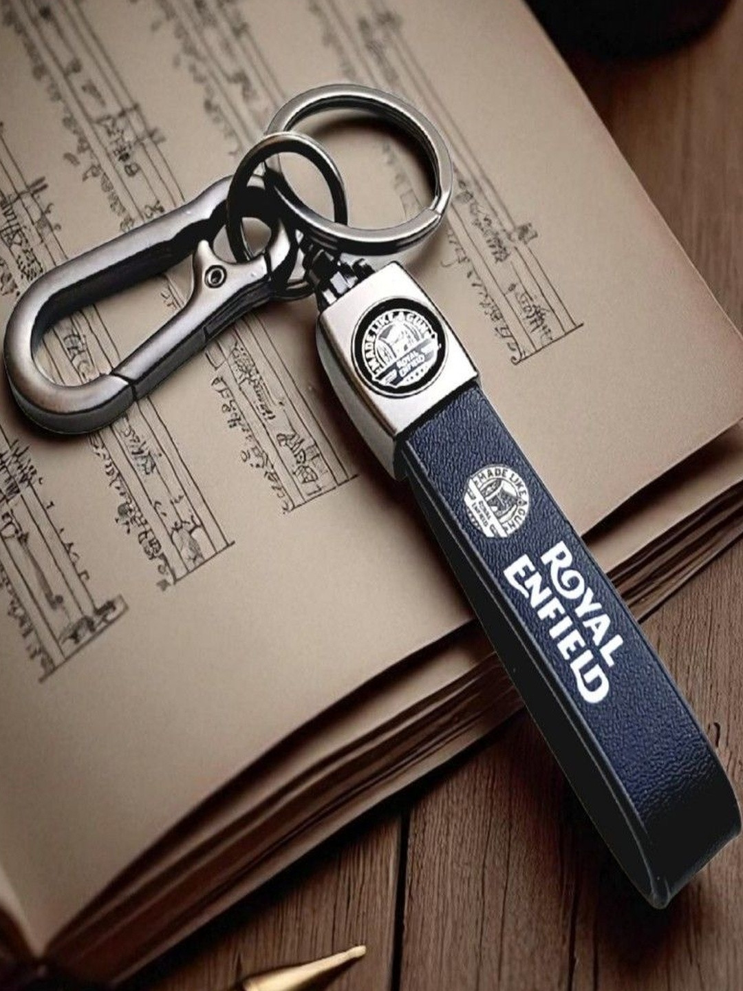 ADOREAL Royal Enfield Leather Keychain