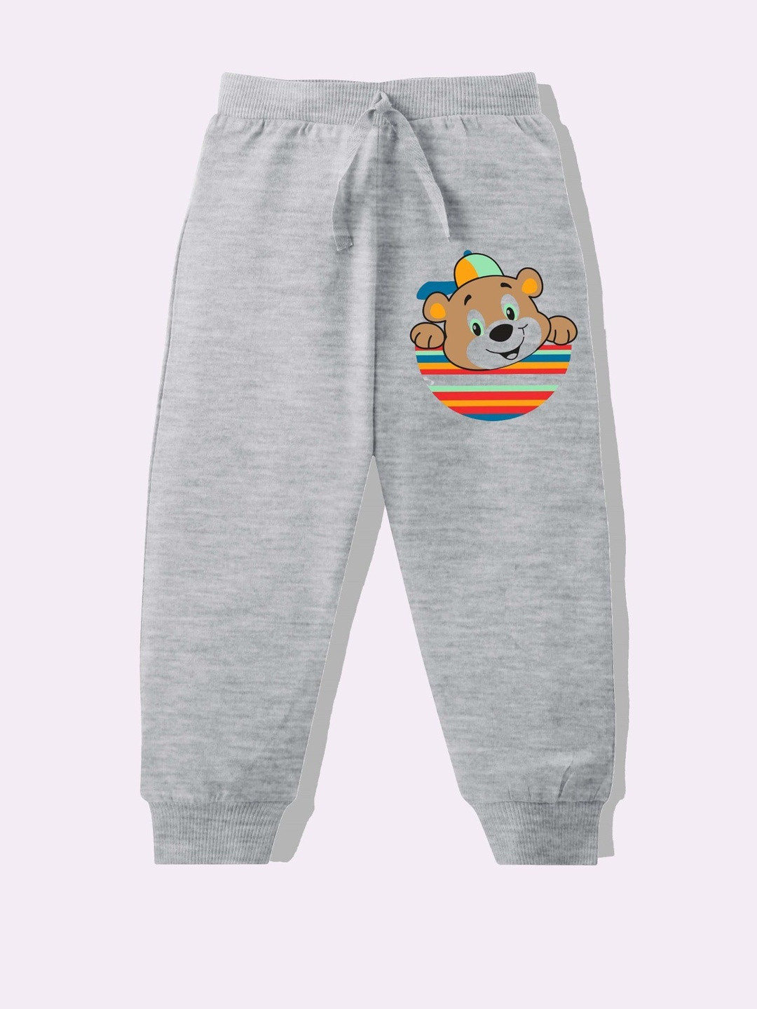 KAVEE Boys Printed Cotton Full Length Joggers