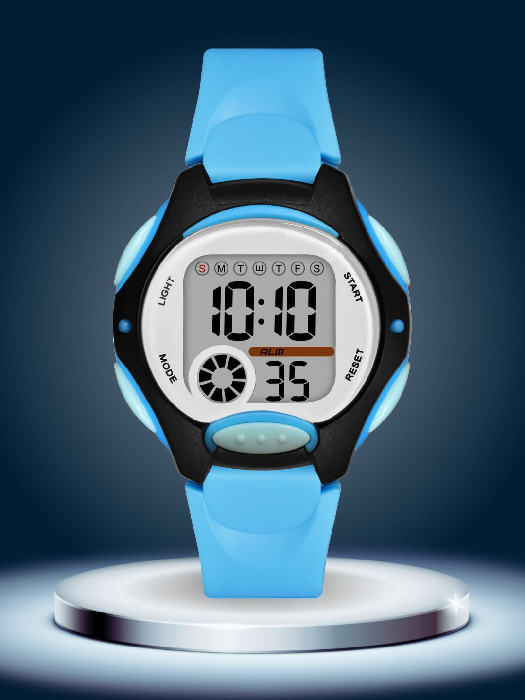 PAPIO Kids Round Dial & Digital Watch DIGITAL-040 SKY BLUE