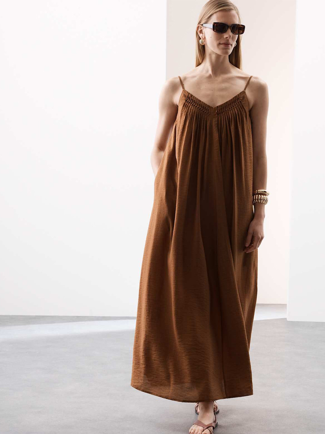 Marks & Spencer Women Shoulder Straps Sleeveless Maxi Dress