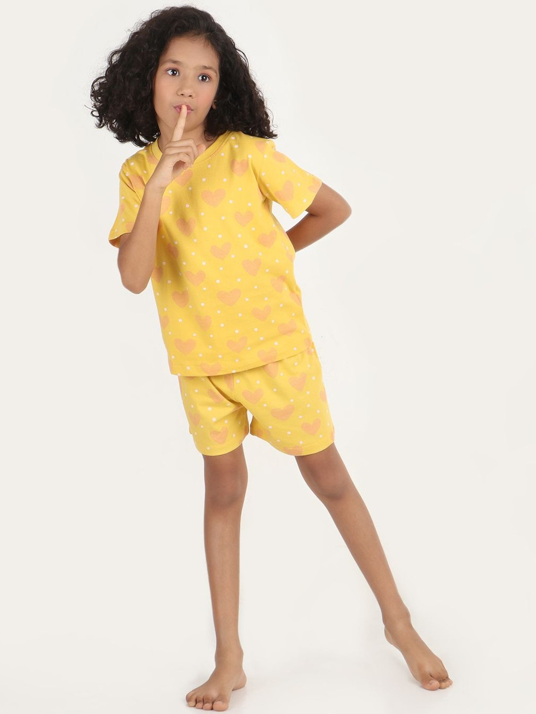 REBORN Girls Printed T-shirt with Shorts