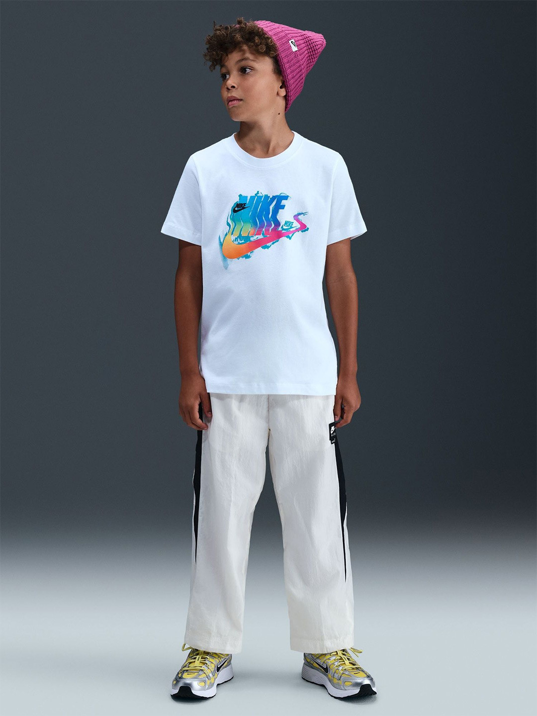 Nike Sportswear Big Kids Printed Cotton T-Shirt