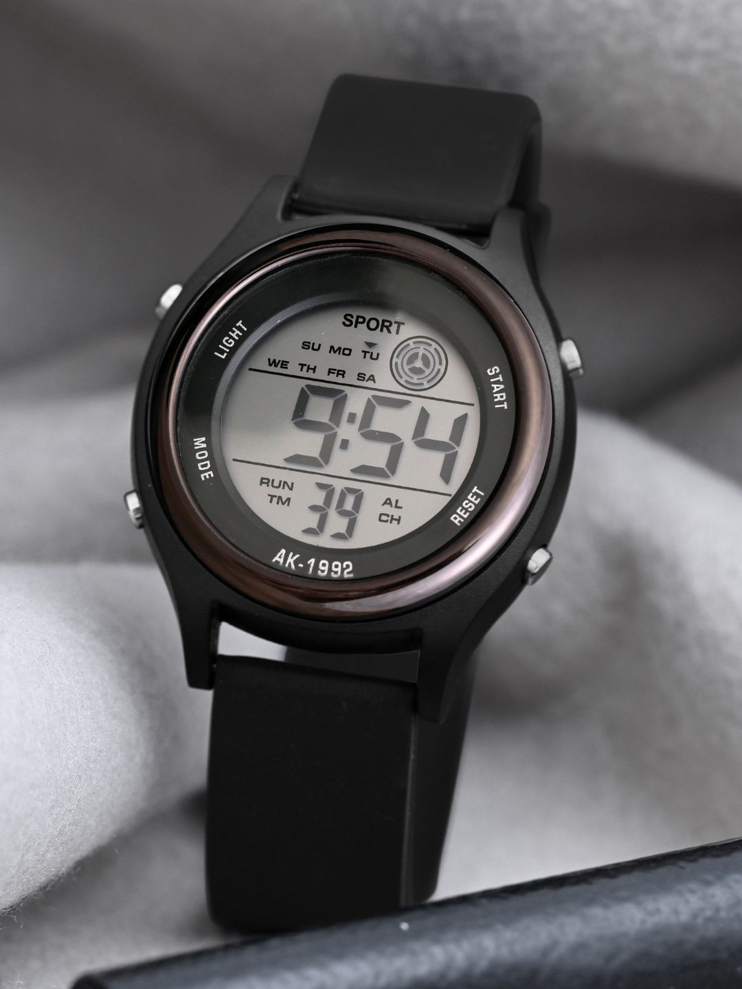 ON TIME OCTUS Unisex Regular Straps Digital Watch DIGITAL-037 BLACK