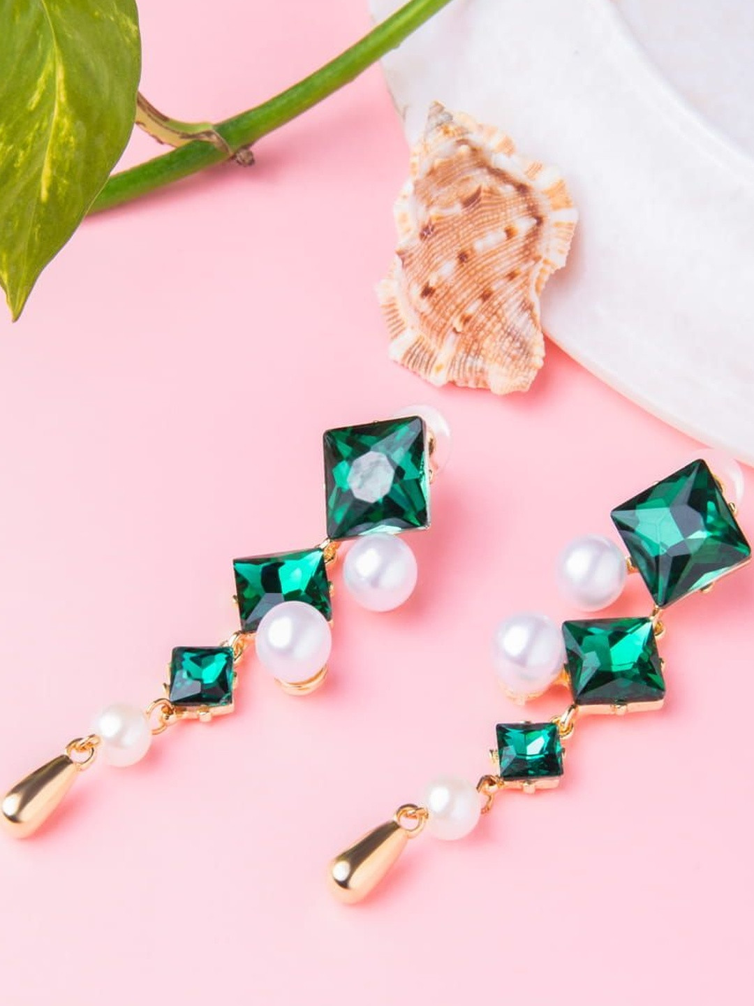 Zoki Rhinestone Drop Earrings