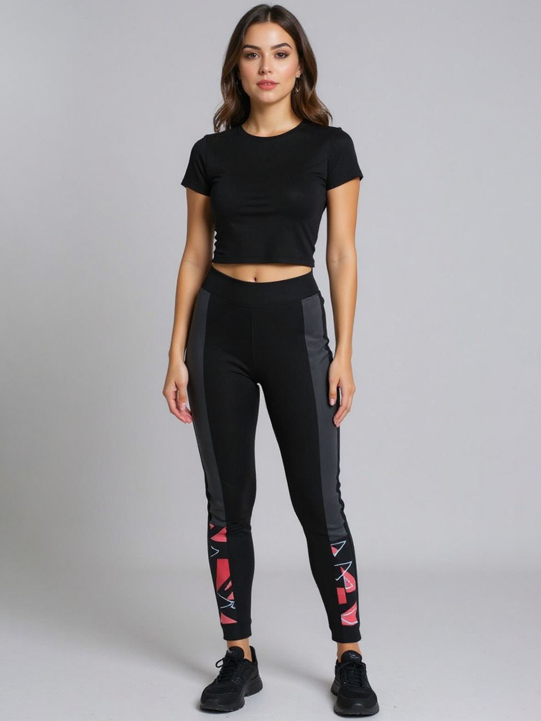 KGN HUB Women Training or Gym Slim Fit Sports Tights