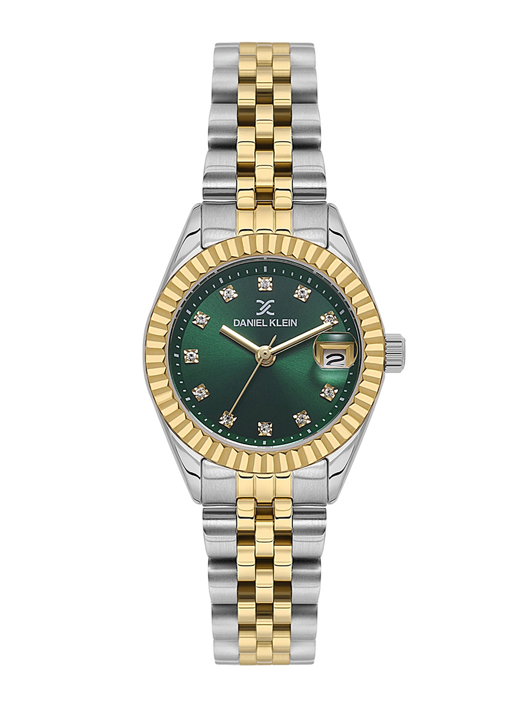 Daniel Klein Premium Lady Women Embellished Dial & Analogue Automatic Watch DK.1.13969-7_N