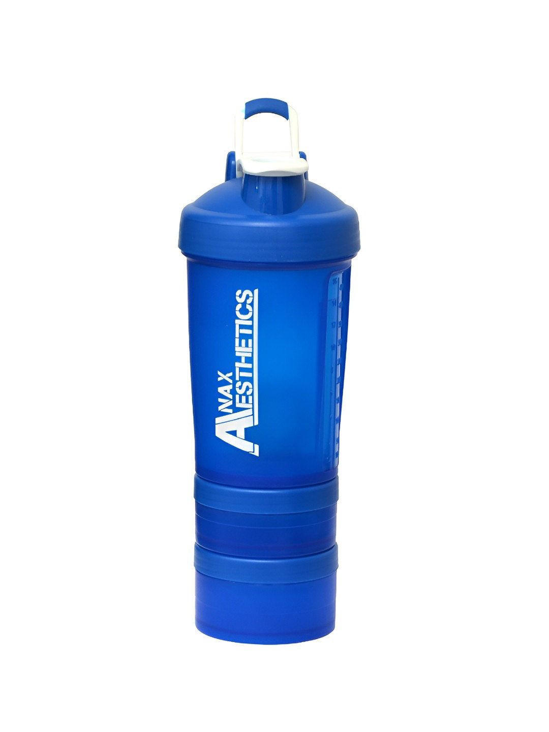 Anax Aesthetics Blue & White Printed Shaker Sipper Water Bottle 500 ml