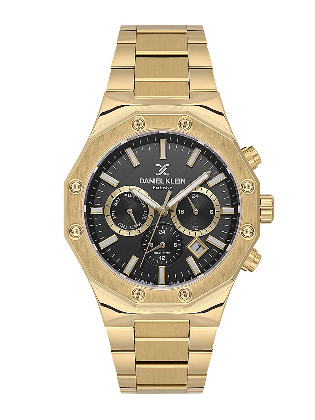 Daniel Klein Men Round Dial & Bracelet Style Straps Analogue Watch DK.1.14074-4_N