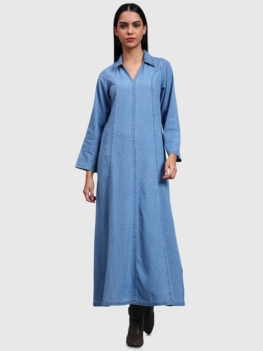 Orchid Blues Denim Maxi Dress