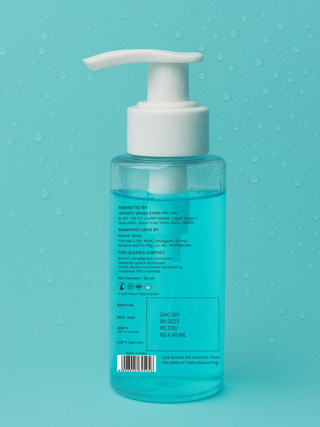 Grass Hydra Gel Gentle Cleanser With Hyaluronic Acid - 50 ml