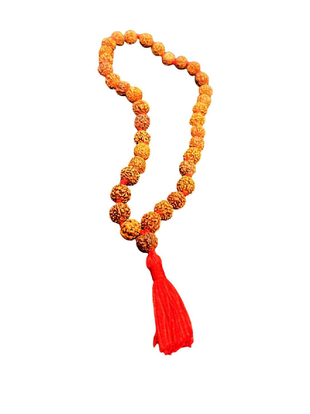 numeroastro Unisex 5 Mukhi Rudraksha Beads Mala Necklace