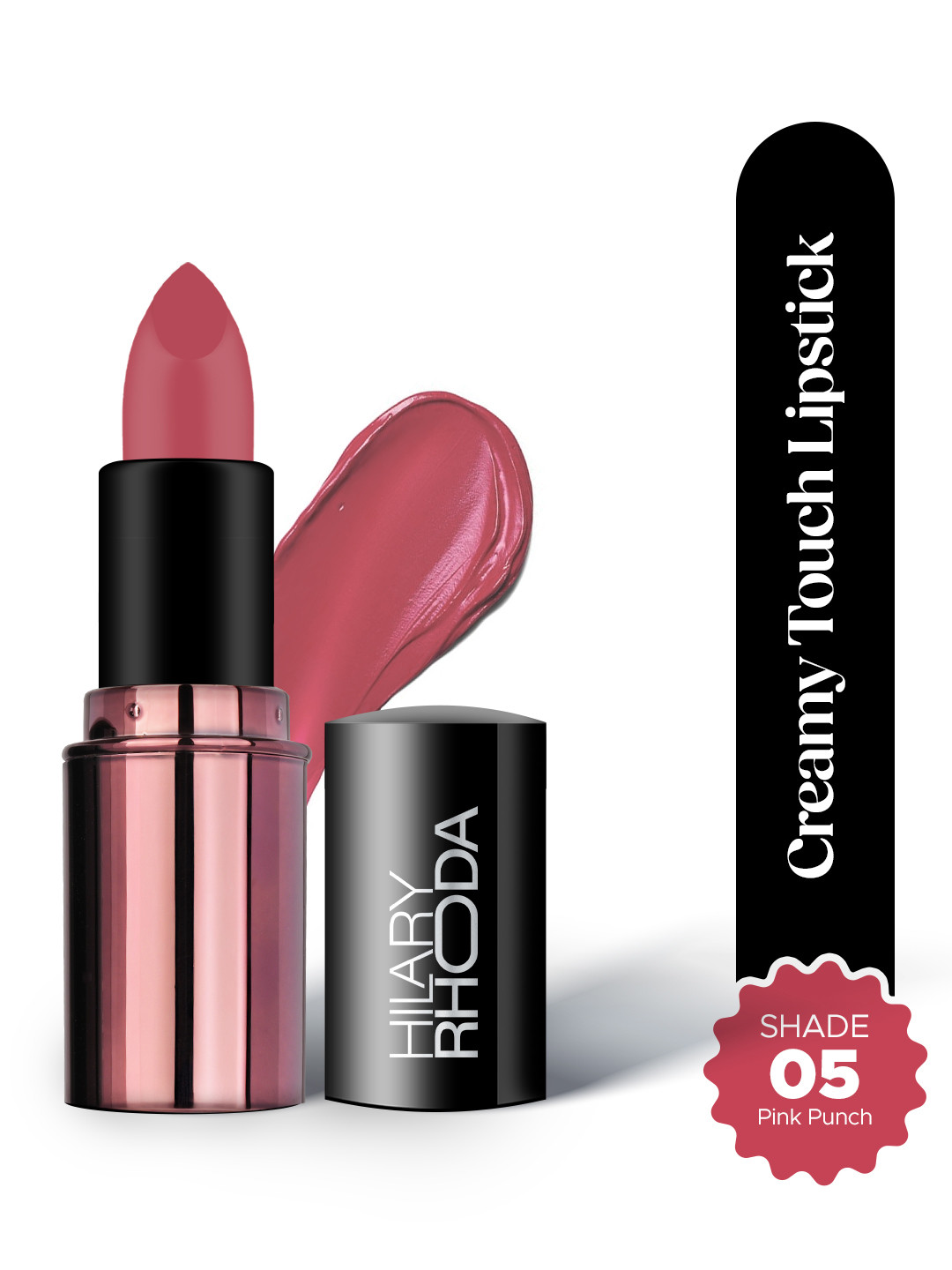 Hilary Rhoda Long Lasting Creamy Touch Lipstick- 4 g - Pink Punch -05
