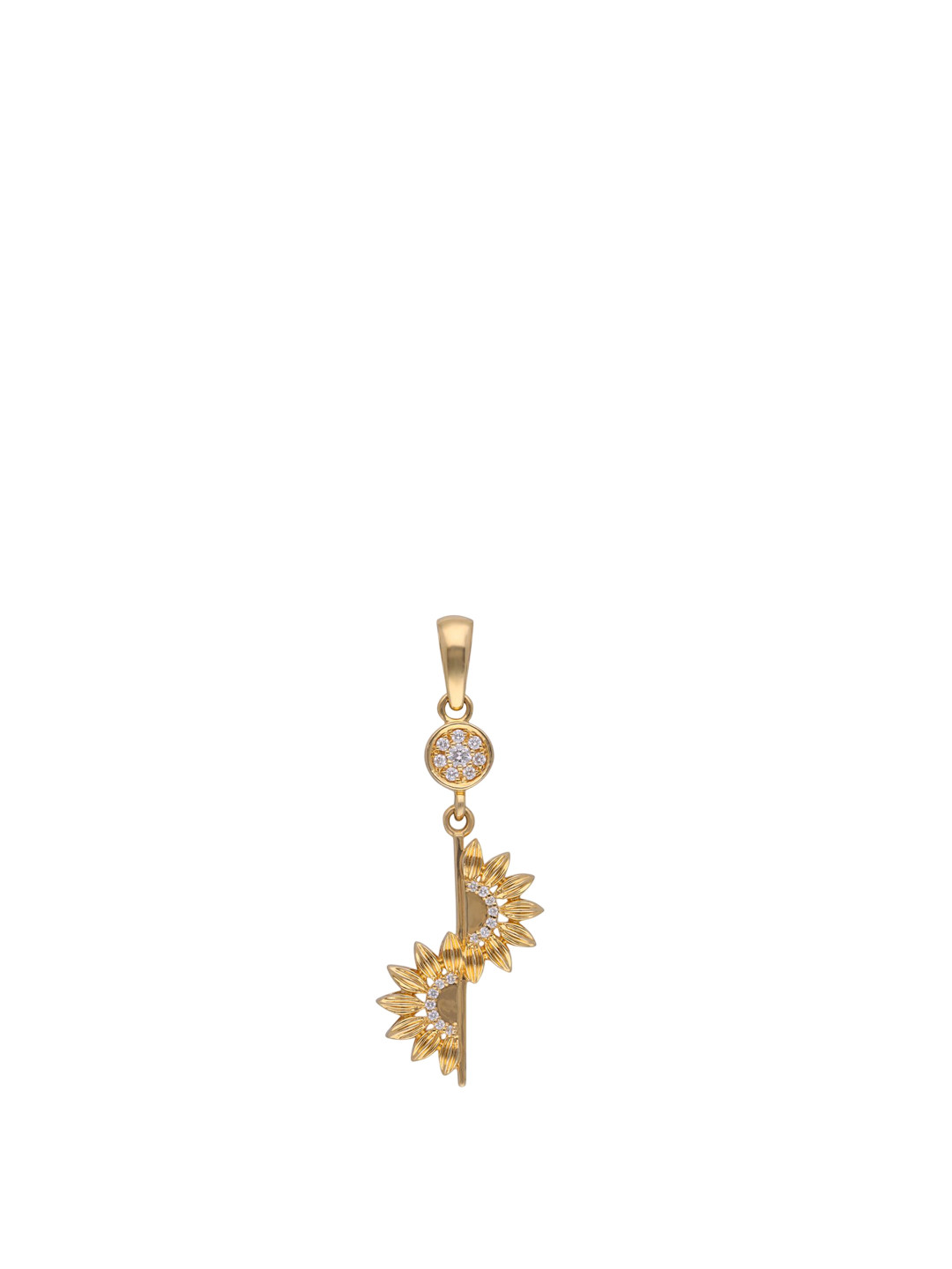 C KRISHNIAH CHETTY JEWELLERS PVT LTD Women 18Kt Gold Pendant With 0.05 Carat Diamond-2.02g