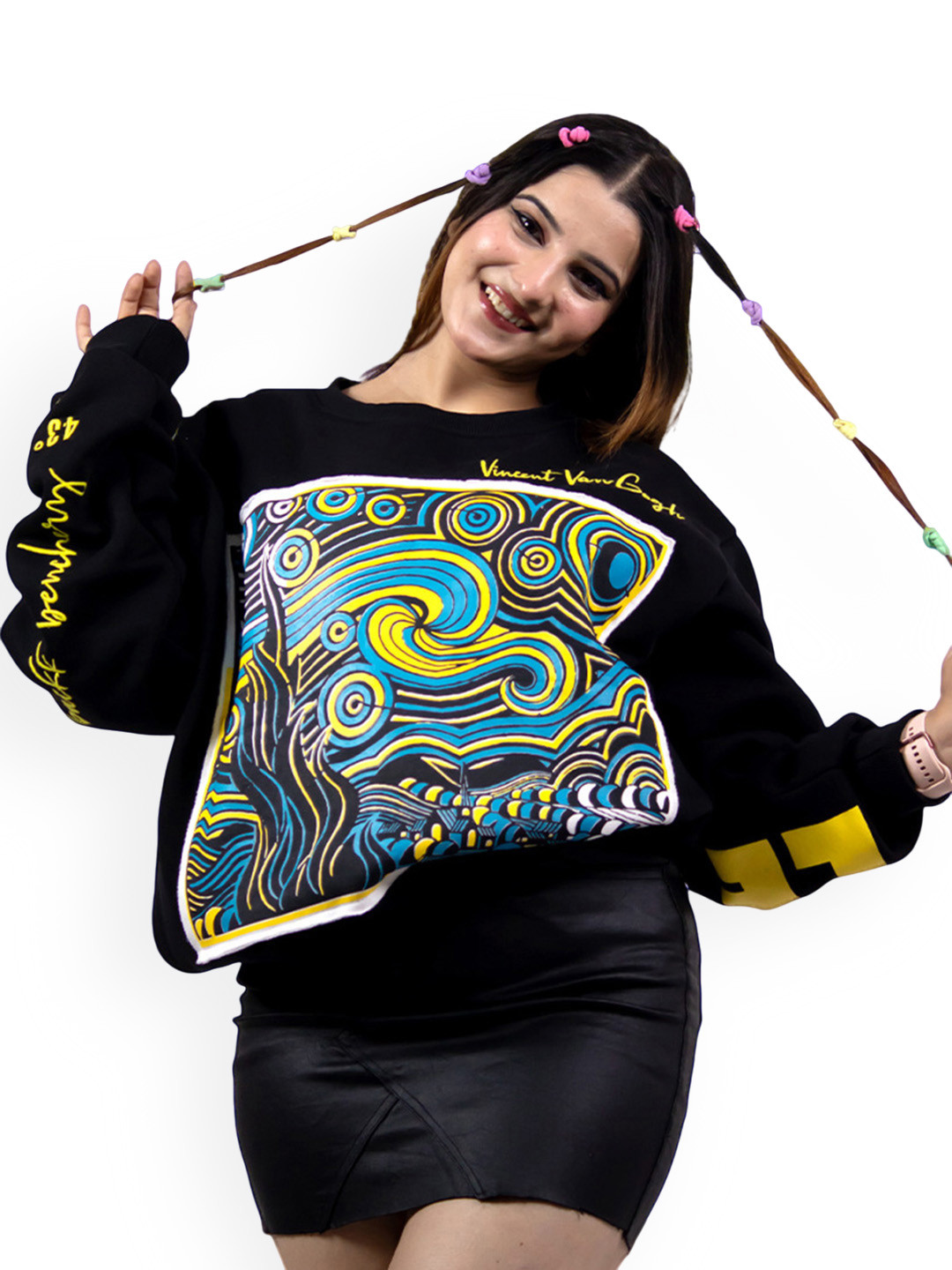 Backkbencherz Unisex Vincent Van Gogh Round Neck Long Sleeves Sweatshirt