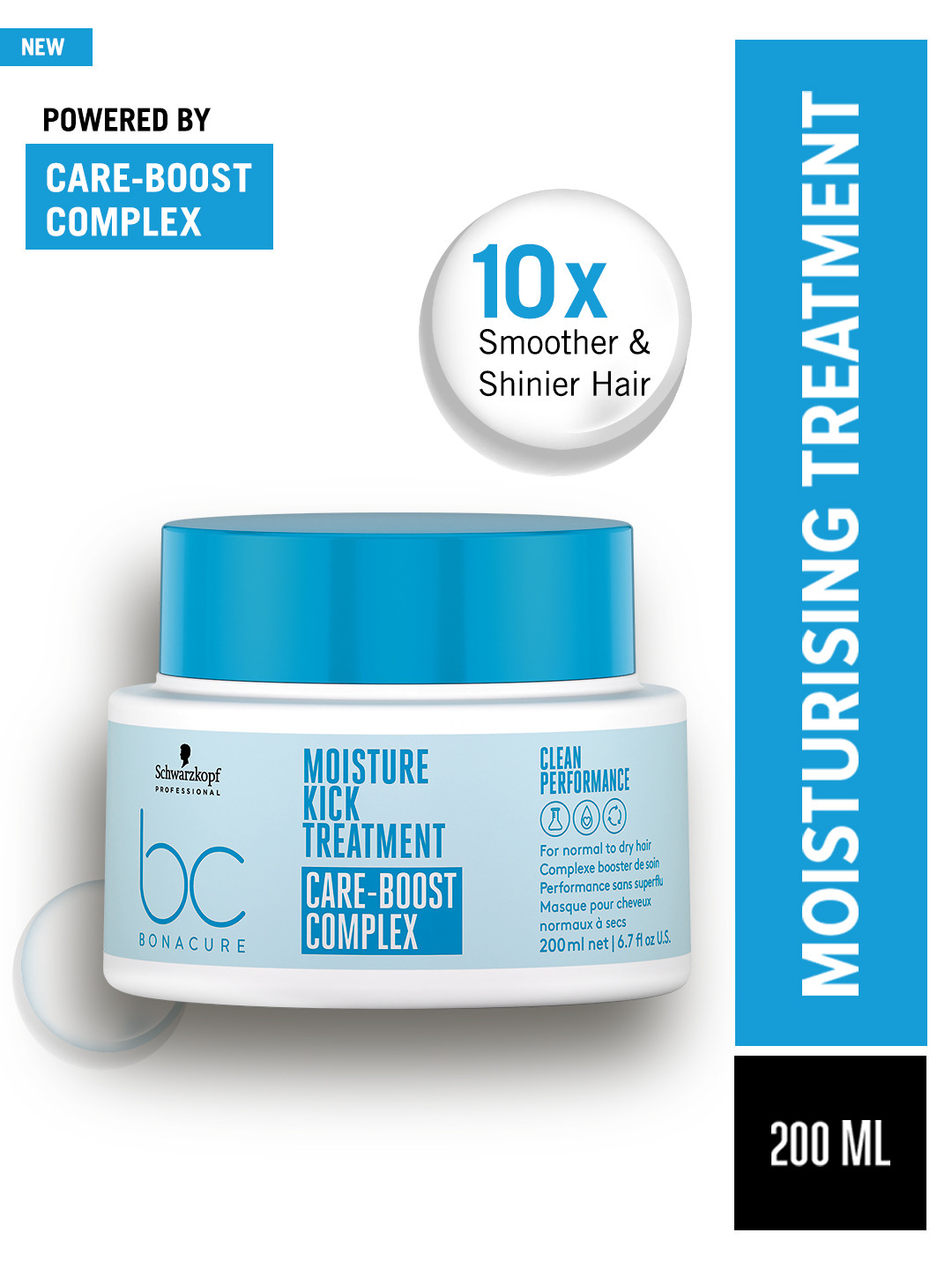 Schwarzkopf PROFESSIONAL Bonacure Moisture Kick Treatment Hair Mask with Glycerol - 200ml