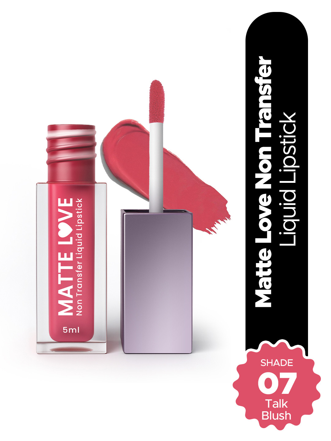 Hilary Rhoda Matte Love Non-Transfer Water-Proof Liquid Lipstick - 5ml - Talk Blush 07