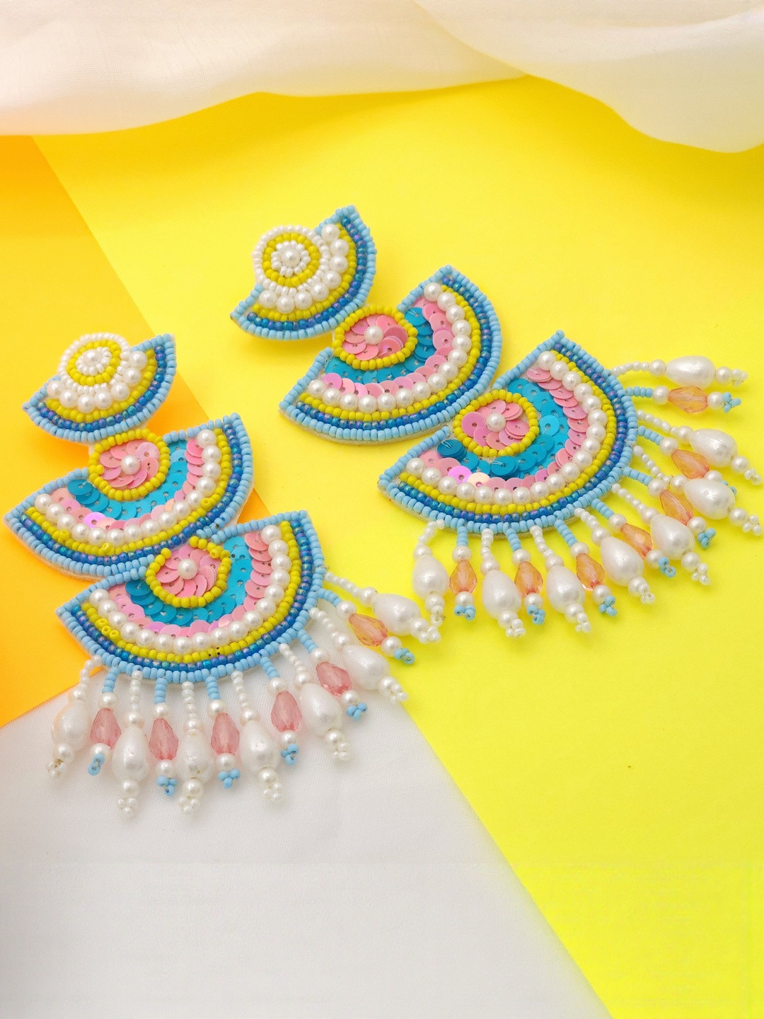 MISS ASTUTE Women  Fabric Artificial Beads Earrings